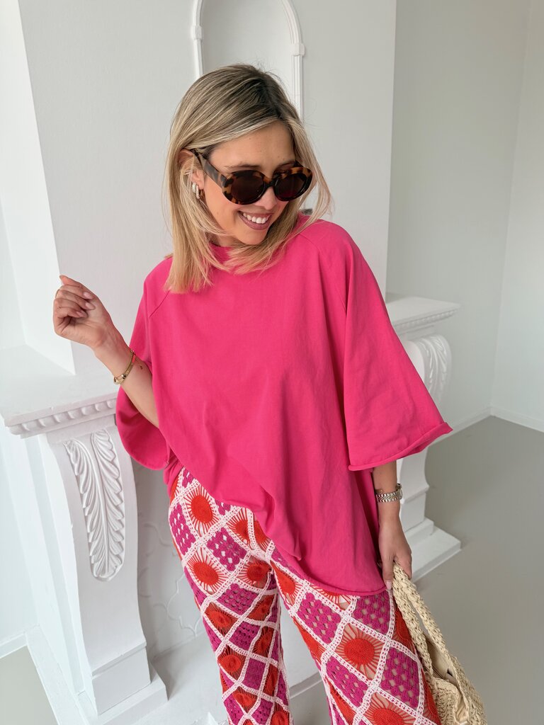 PRE-ORDER Juliette t-shirt fuchsia (verzending 12/5)
