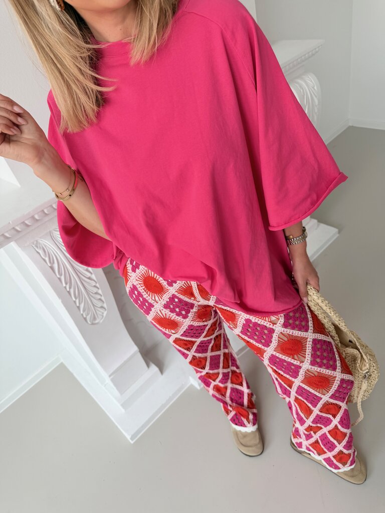 PRE-ORDER Juliette t-shirt fuchsia (verzending 12/5)