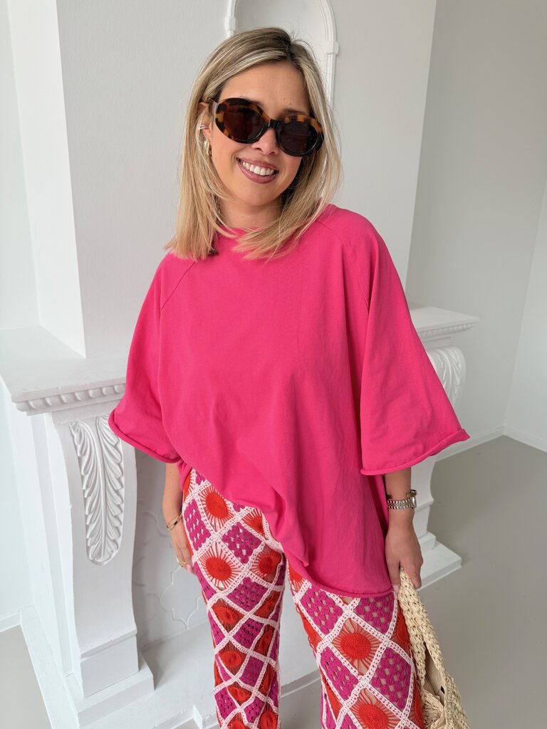 PRE-ORDER Juliette t-shirt fuchsia (verzending 12/5)