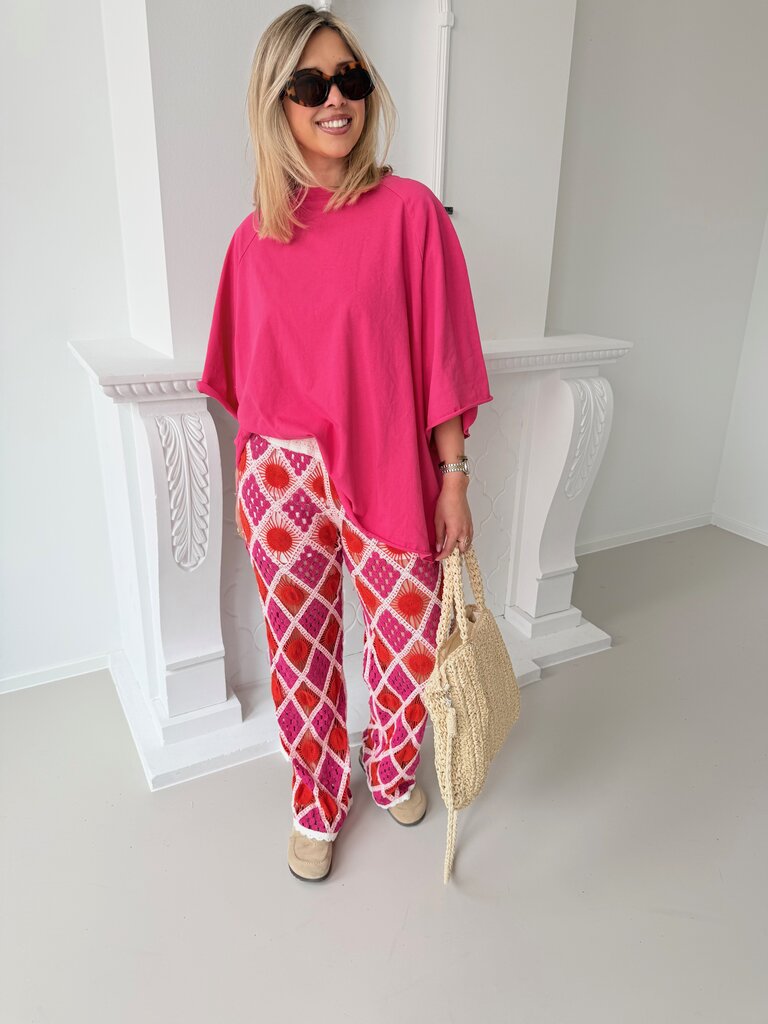 PRE-ORDER Juliette t-shirt fuchsia (verzending 12/5)