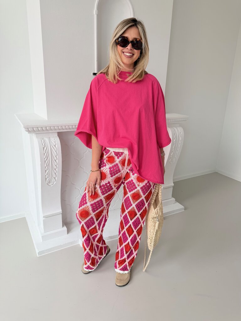 PRE-ORDER Juliette t-shirt fuchsia (verzending 12/5)
