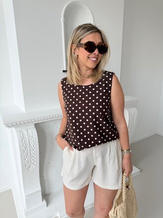 Lavisco top brown