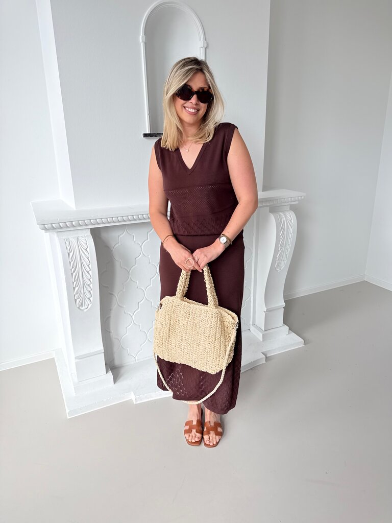Lucky top brown
