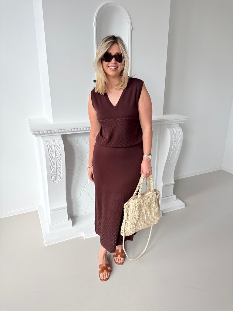 Lucky top brown