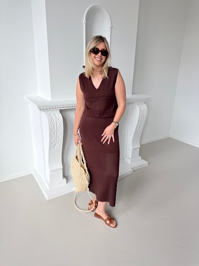 Lucky top brown