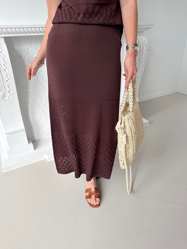 Lucky skirt brown