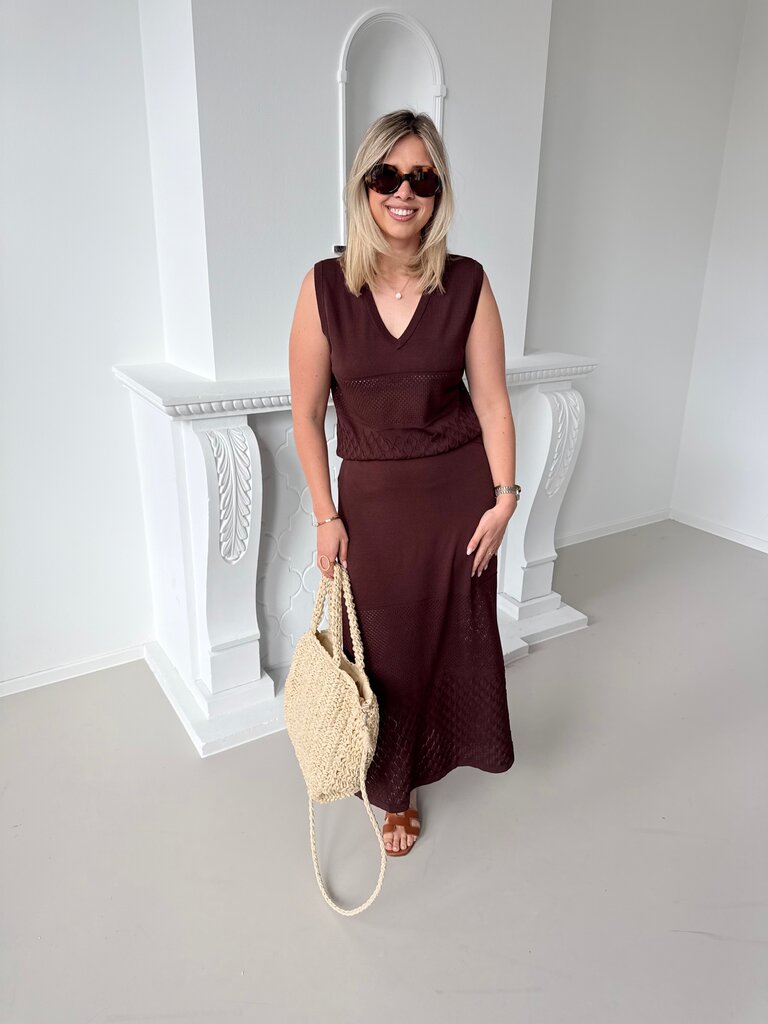 Lucky skirt brown