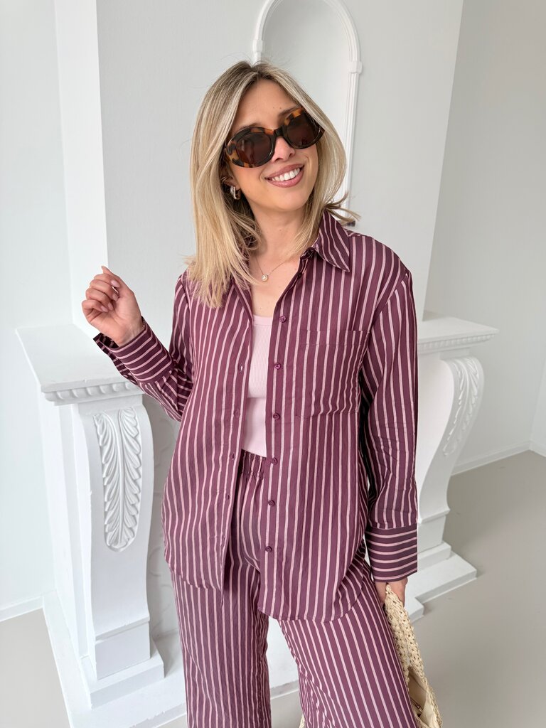 Meldola shirt burgundy