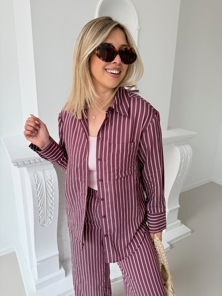 Meldola shirt burgundy