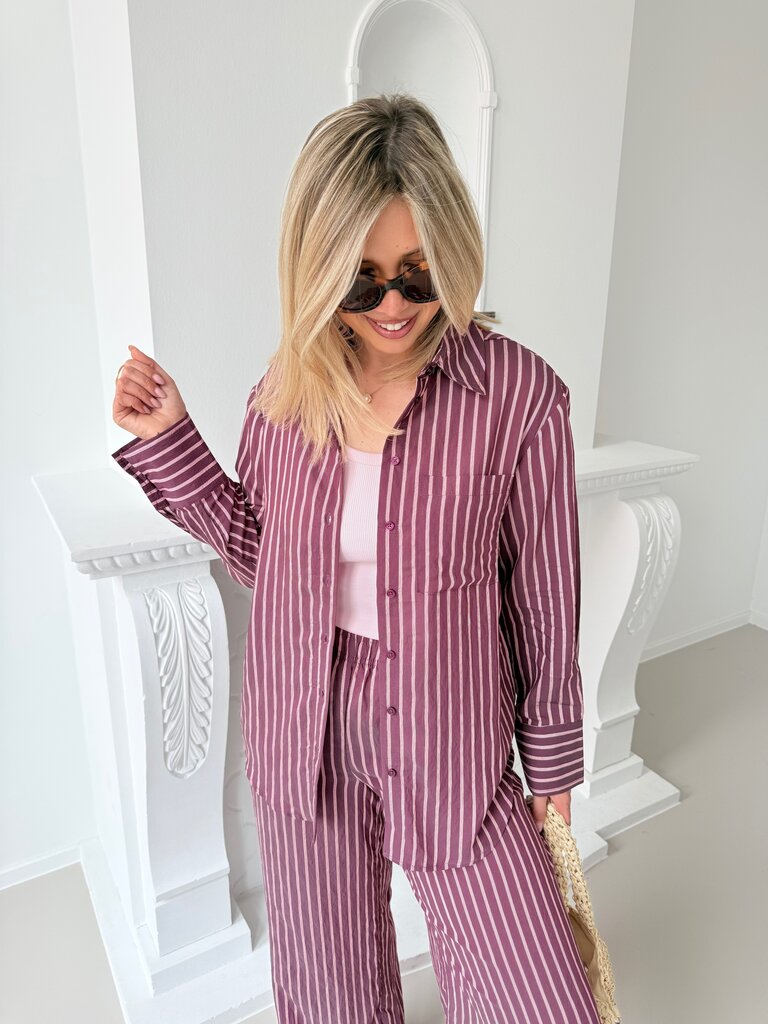 Meldola shirt burgundy