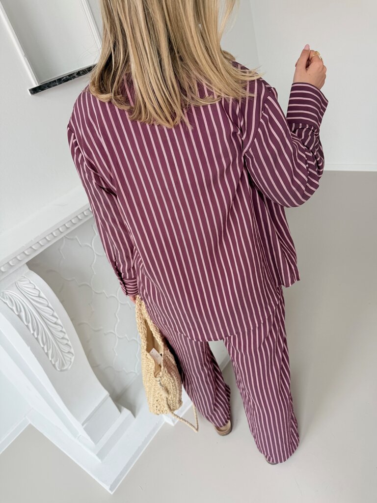 Meldola shirt burgundy