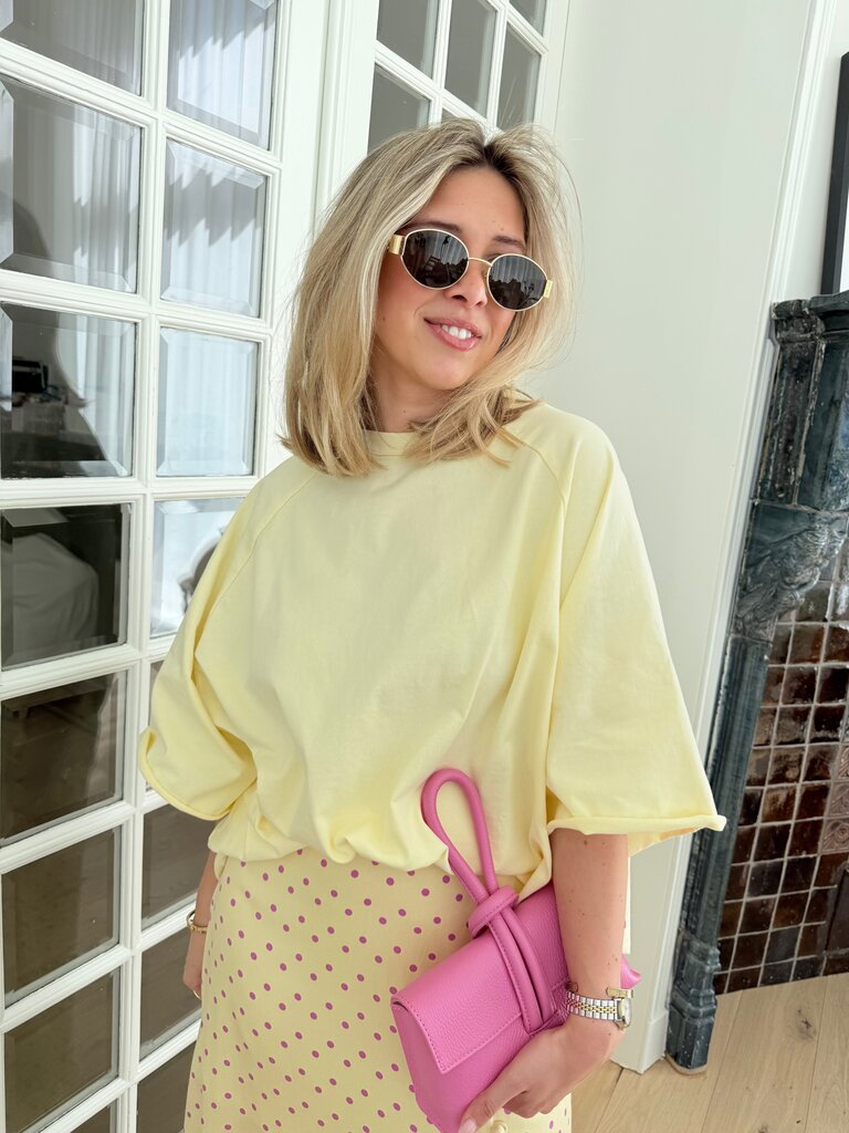 PRE-ORDER juliette t-shirt yellow (verzending 12/5)
