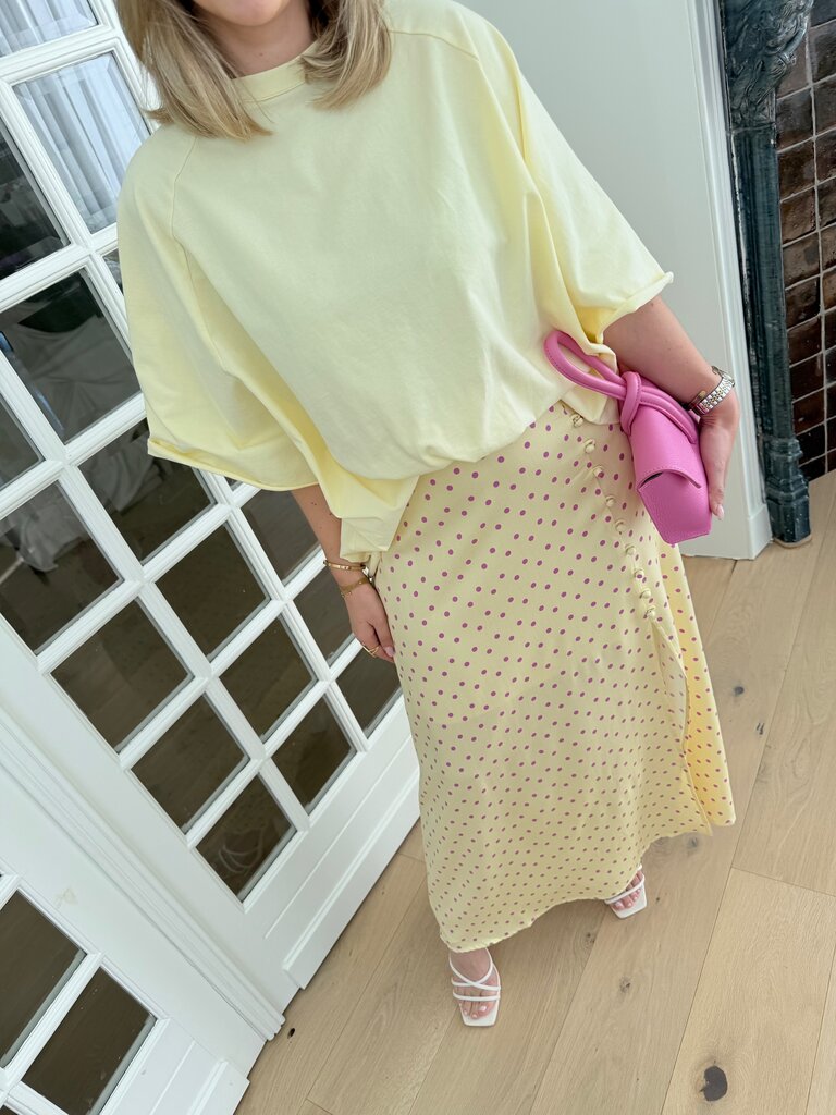 PRE-ORDER juliette t-shirt yellow (verzending 12/5)