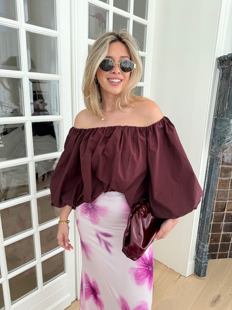 Lauren top wine berry