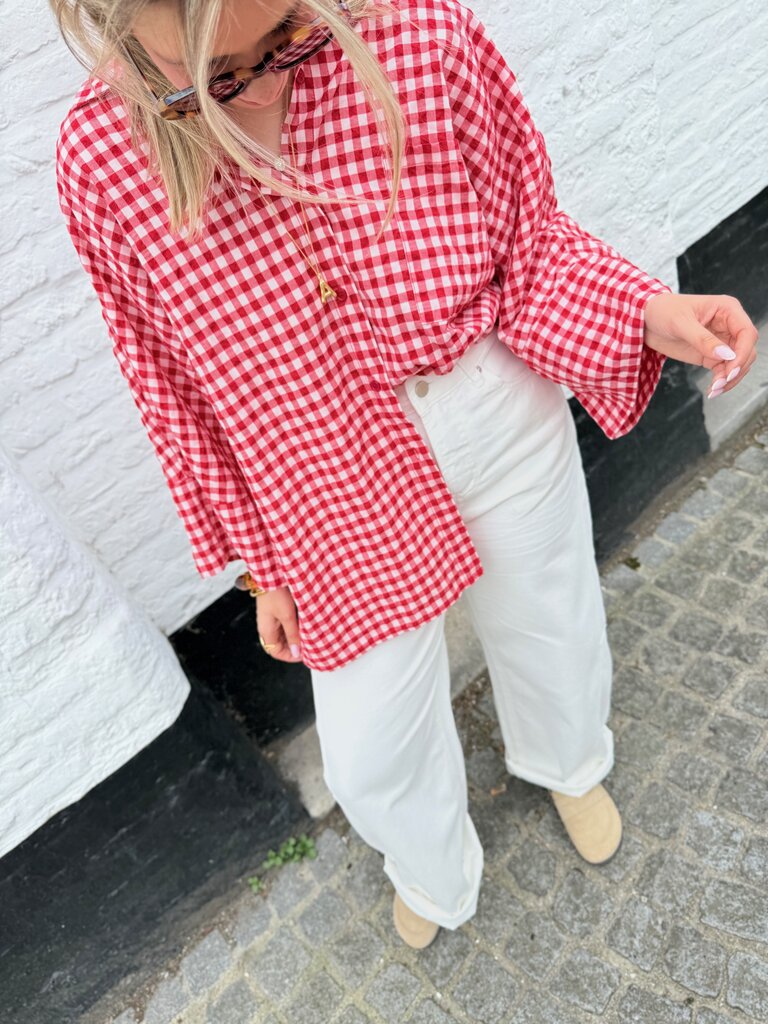 Vichy shirt red