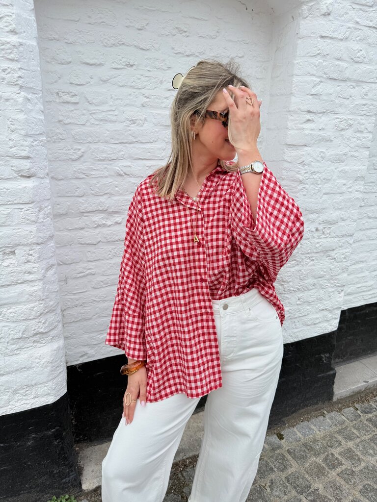 Vichy shirt red
