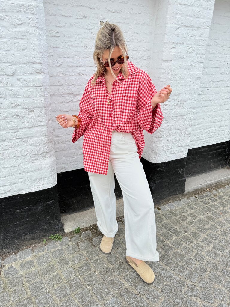 Vichy shirt red