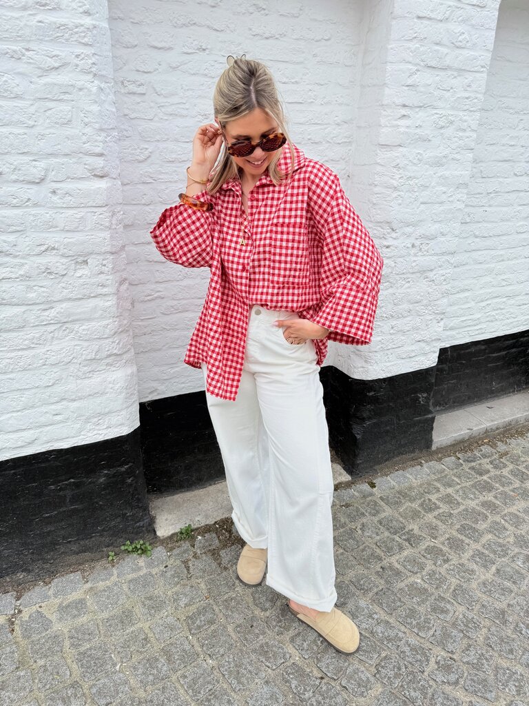 Vichy shirt red
