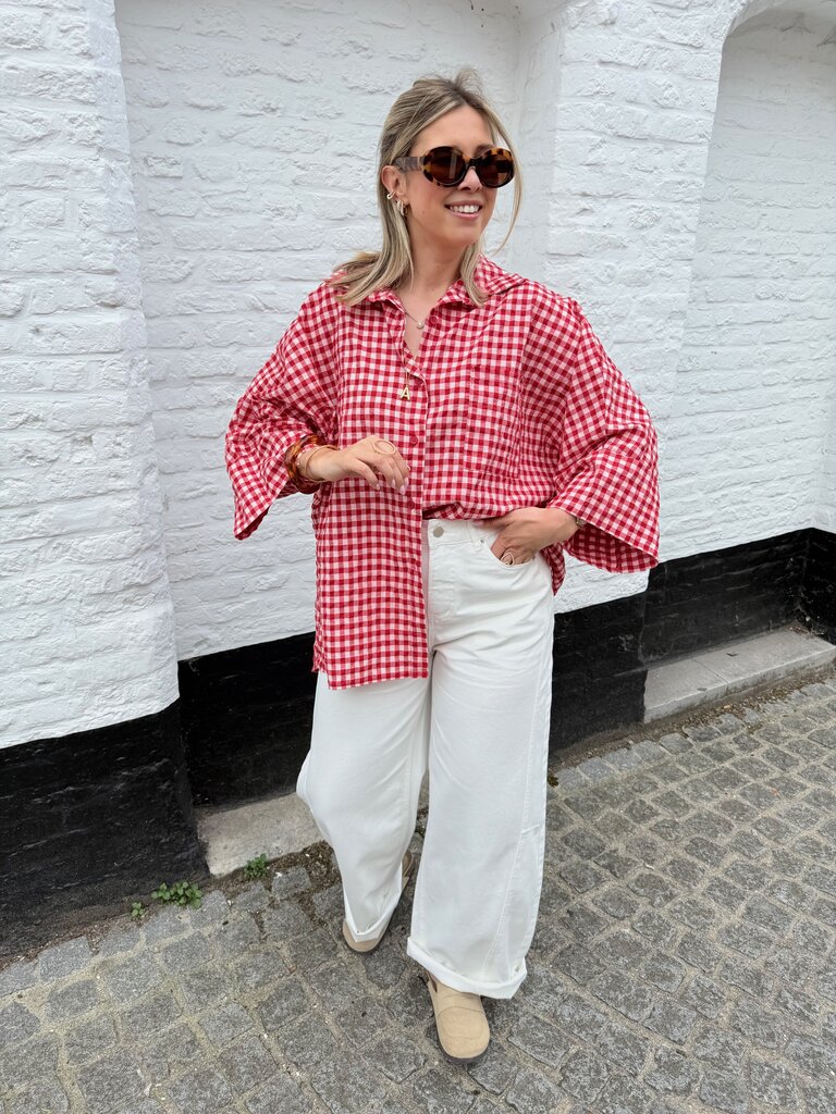 Vichy shirt red