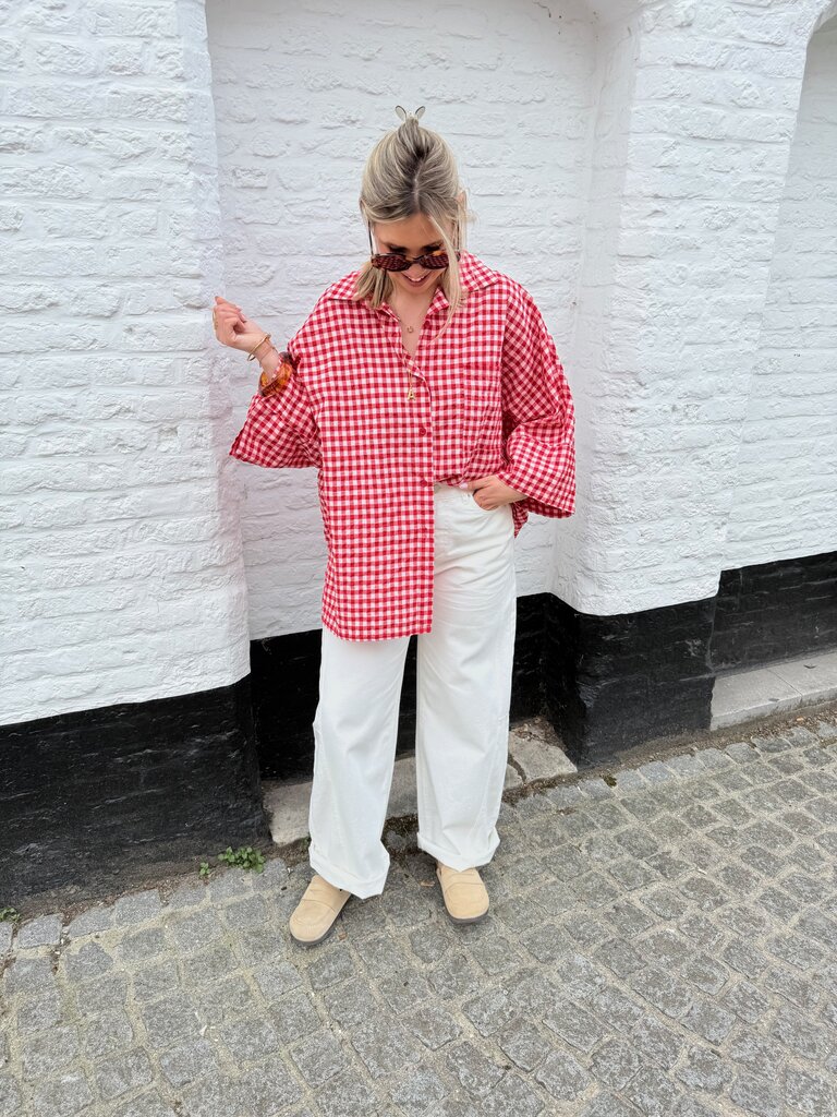 Vichy shirt red
