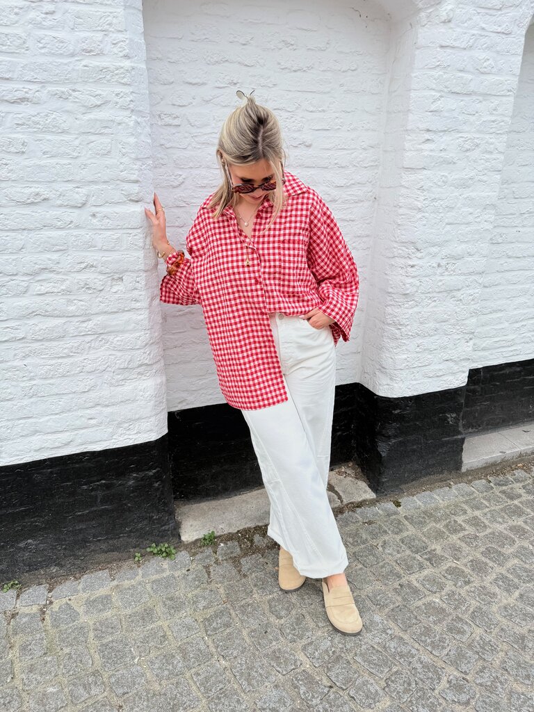 Vichy shirt red