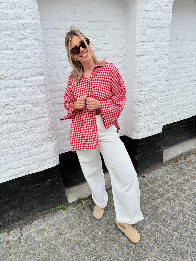 Vichy shirt red
