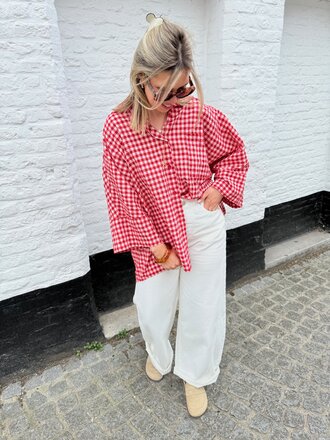 Vichy shirt red