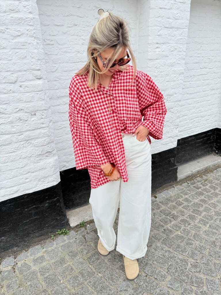 Vichy shirt red