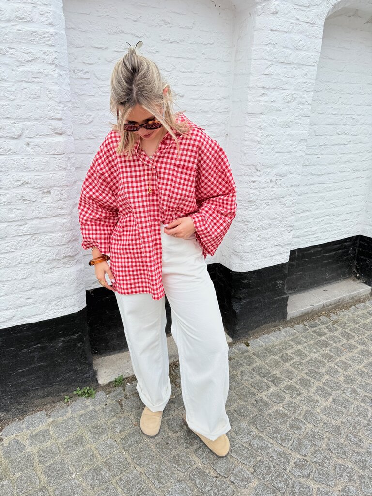 Vichy shirt red
