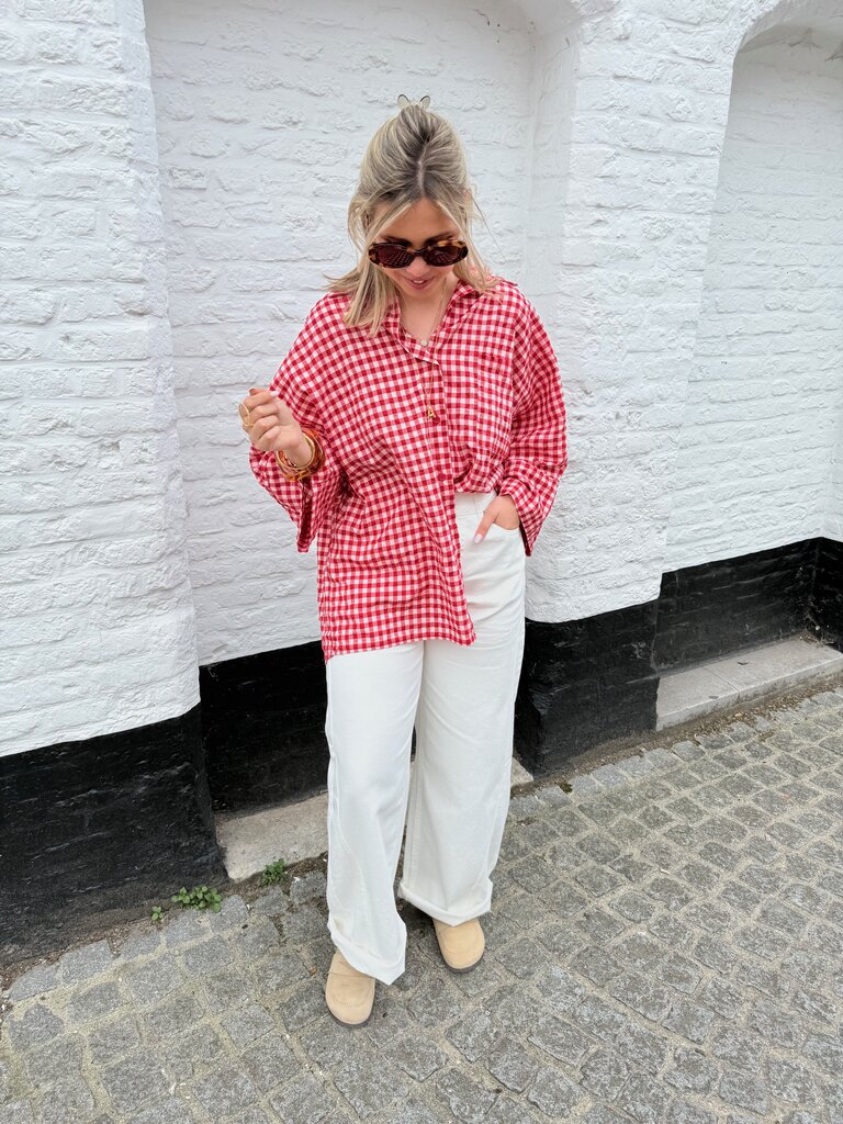 Vichy shirt red