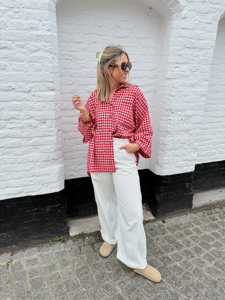 Vichy shirt red