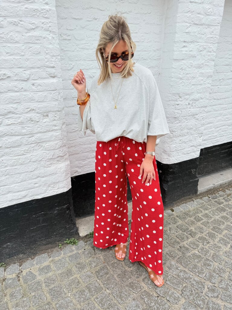 Lourdes pantalon red