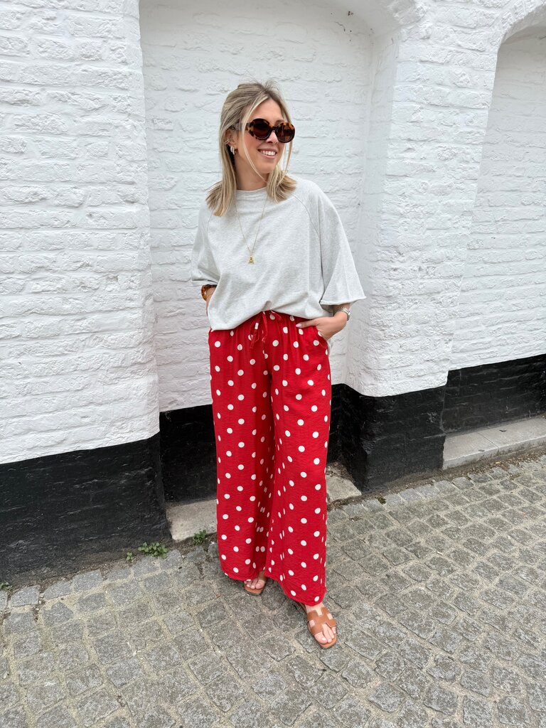 Lourdes pantalon red