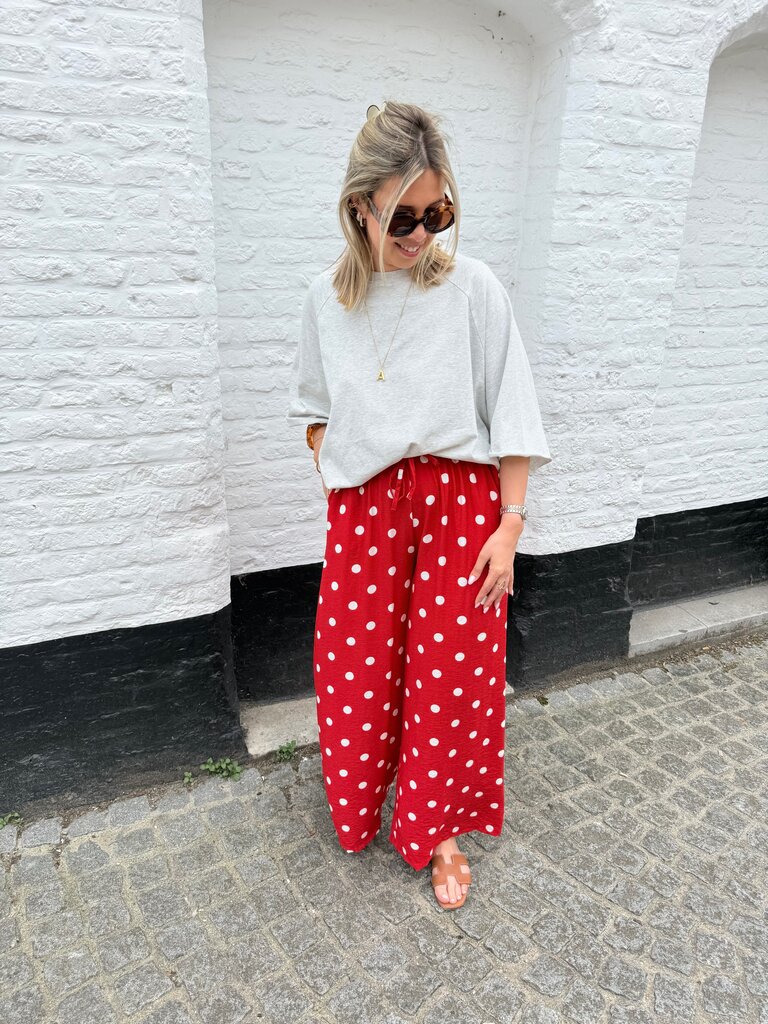 Lourdes pantalon red