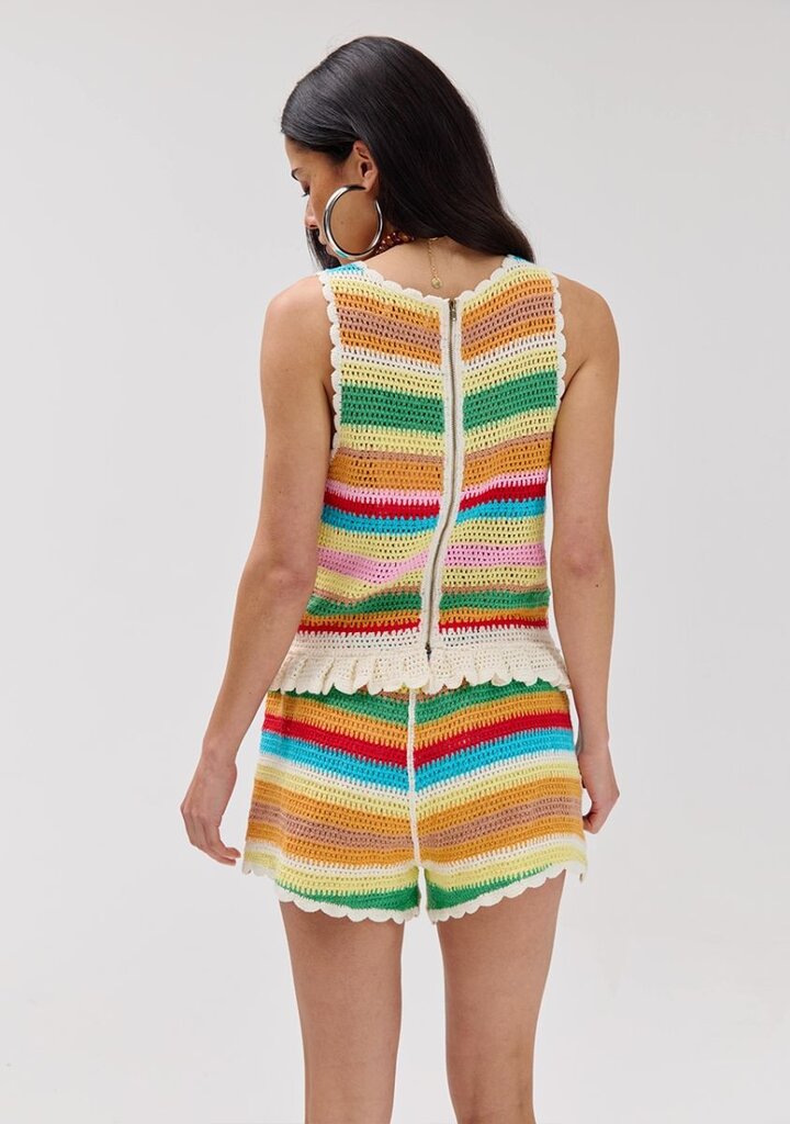 Martha crochet top multi