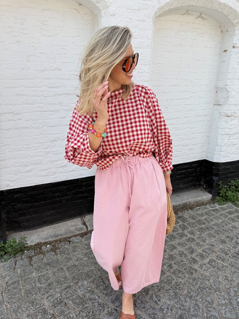 Julie blouse red