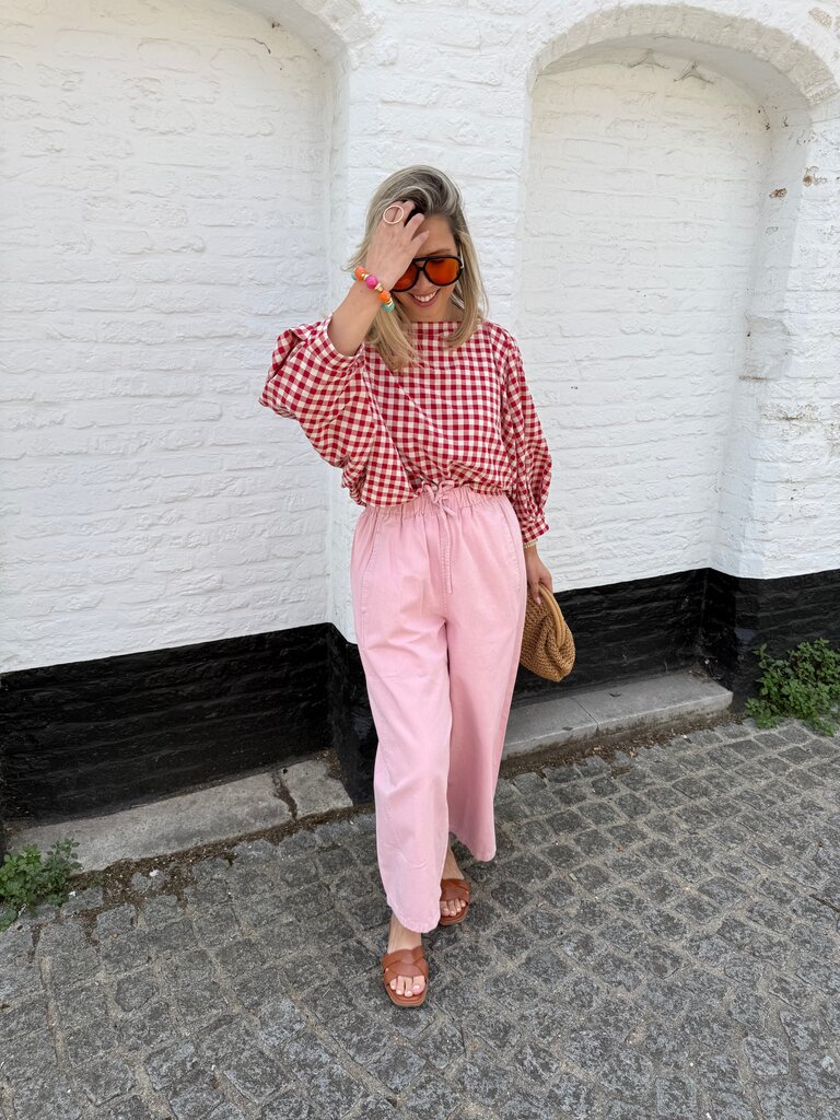 Julie blouse red