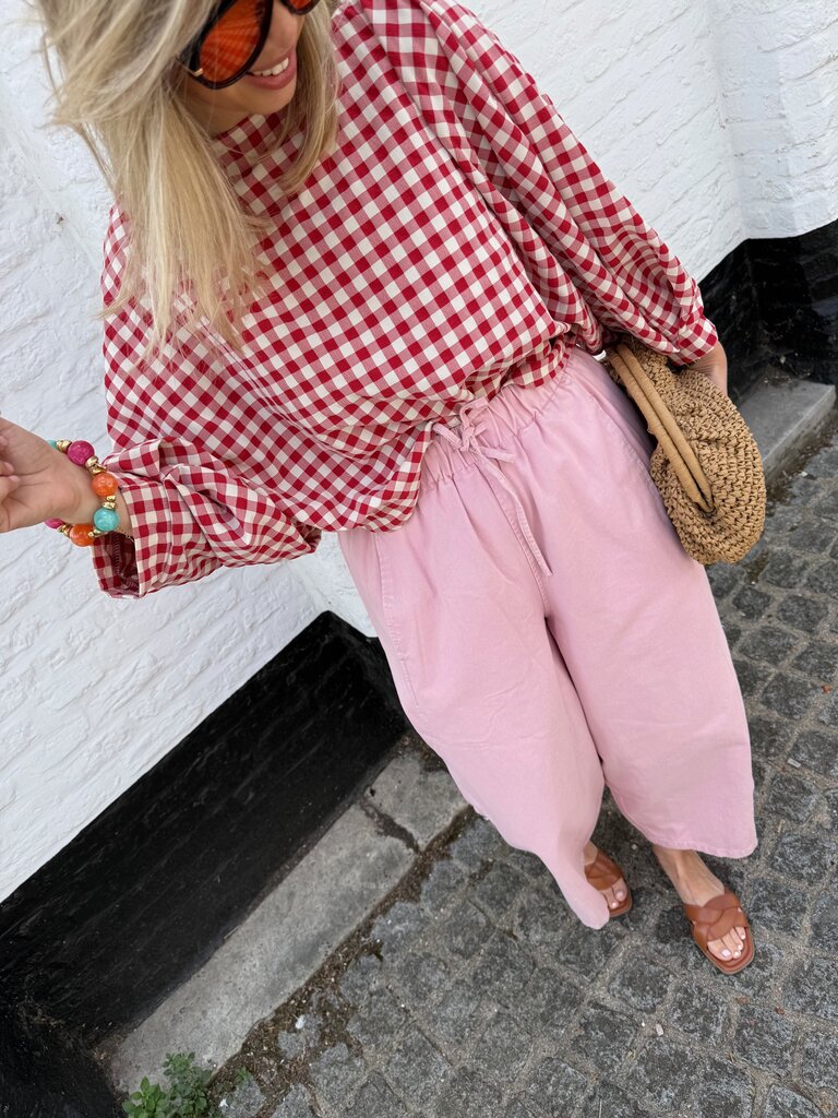 Julie blouse red