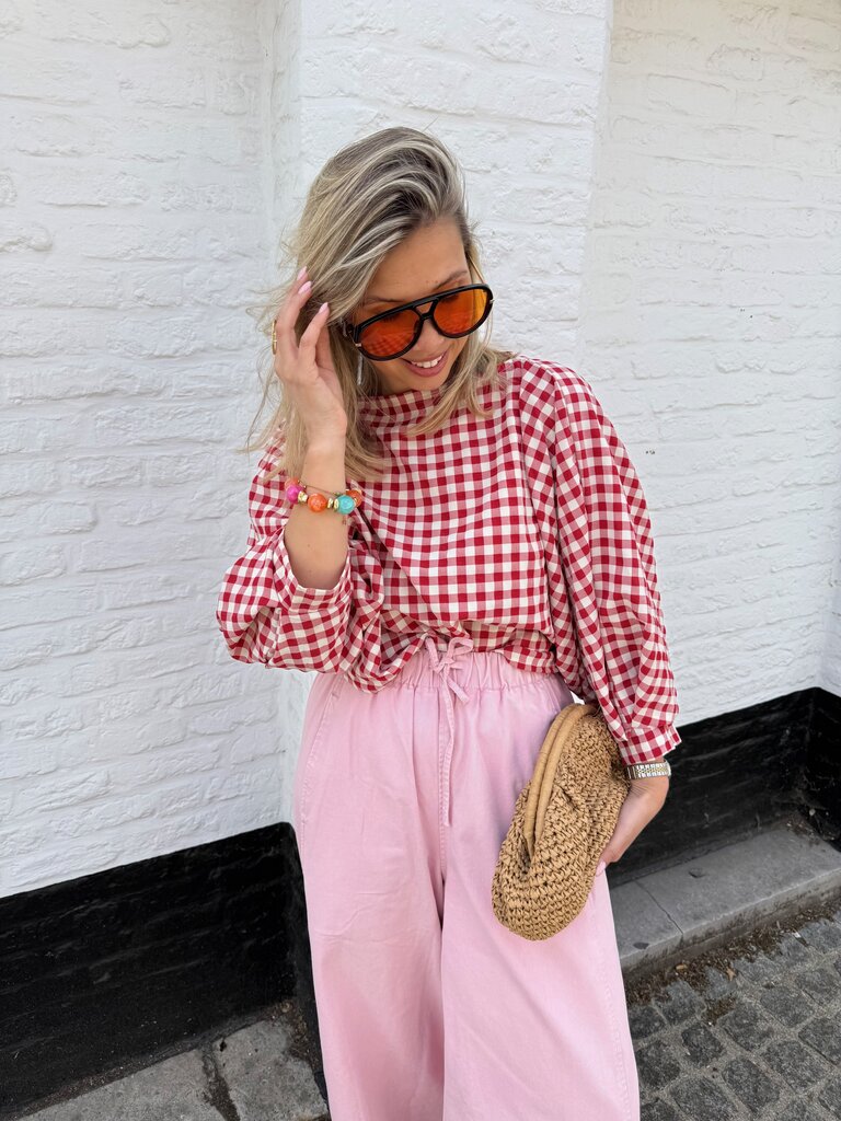 Julie blouse red