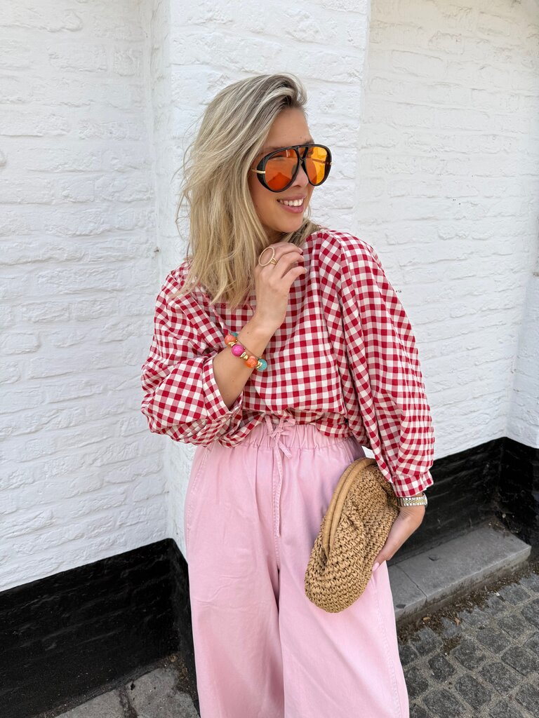 Julie blouse red