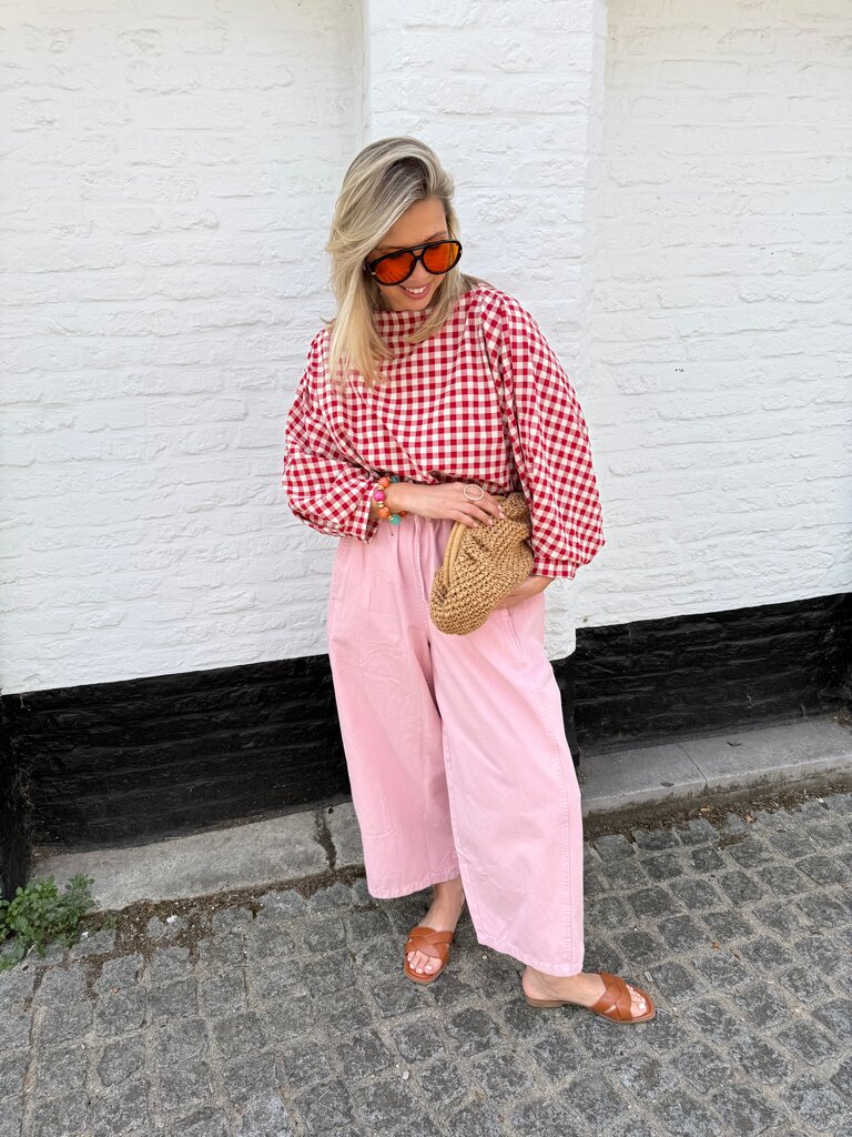 Julie blouse red