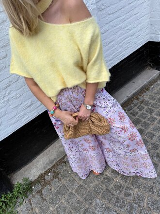 Flower pantalon lilac