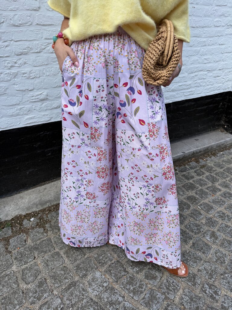 Flower pantalon lilac