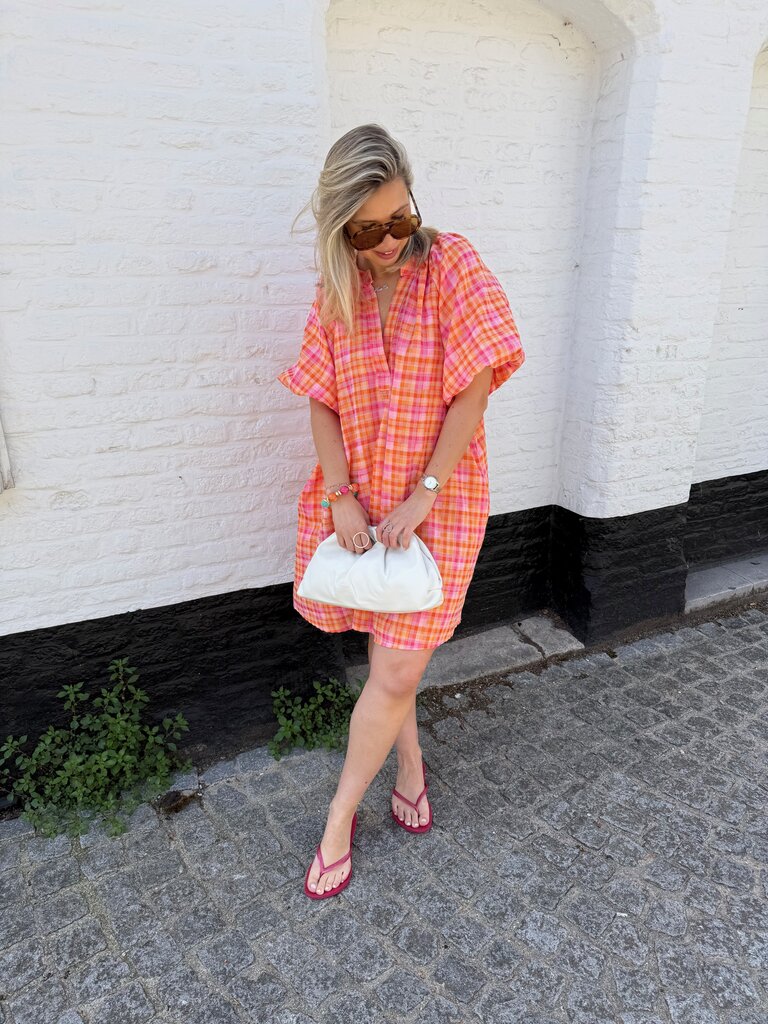 Summer dress pink/orange