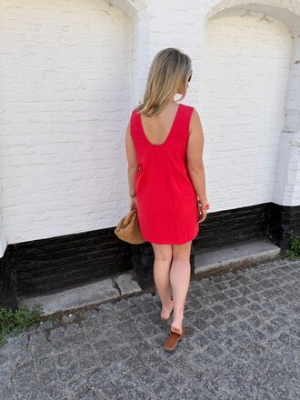 Sissy dress red
