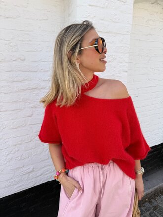 Lucy knit red