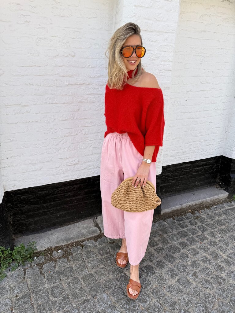 Lucy knit red