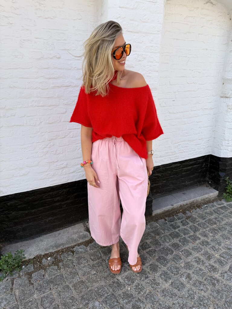 Lucy knit red