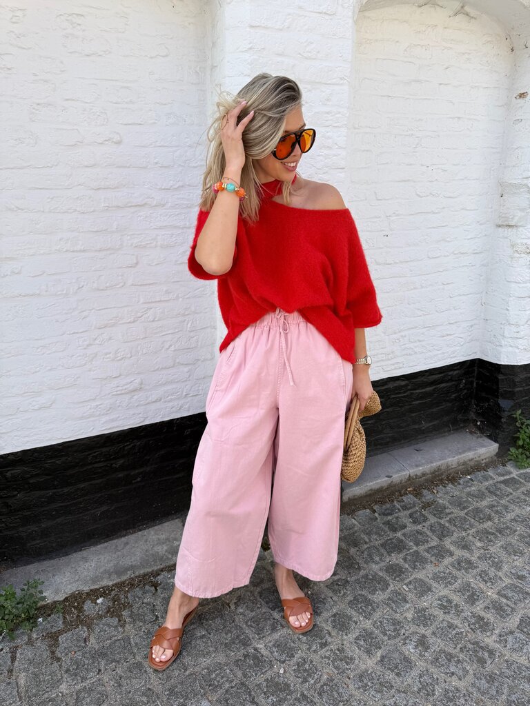 Lucy knit red
