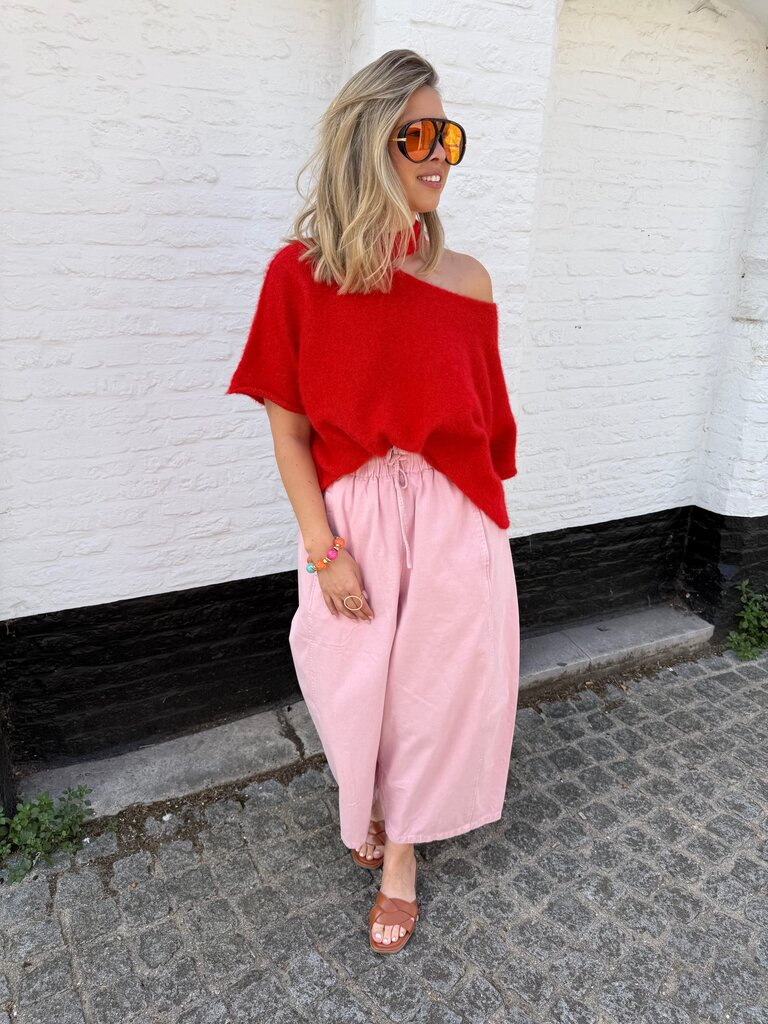 Lucy knit red